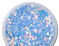 polvere glitter nuova baby blue